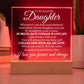 To My Daughter Acrylic Plaque | Whenever you feel overwhelmed JewelryGiftinum