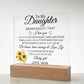 To My Daughter Love Mom Acrylic Plaque | Never Forget That JewelryGiftinum