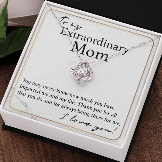 To My Extraordinary Mom Love knot - Premium Jewelry - Just $59.95! Shop now at Giftinum