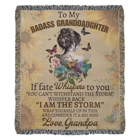 To My Granddaughter From Grandpa - If fate whispers - Premium Jewelry - Just $79.99! Shop now at Giftinum