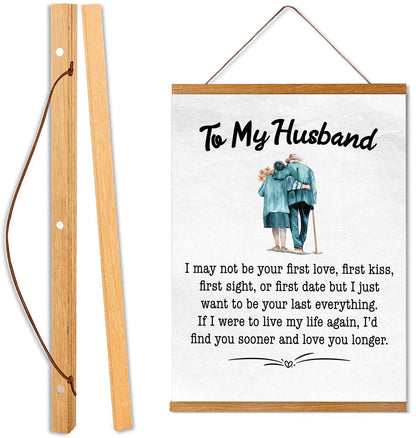 To My Husband Hanging Canvas - Premium Hanging Canvas - Just $49.99! Shop now at Giftinum