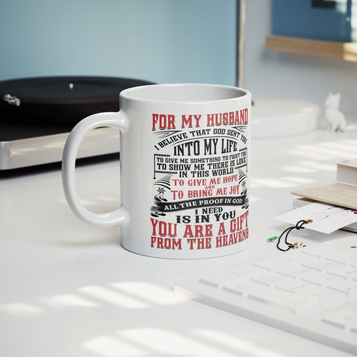 To My Husband Mug | God Sent me you Full WrapGiftinum