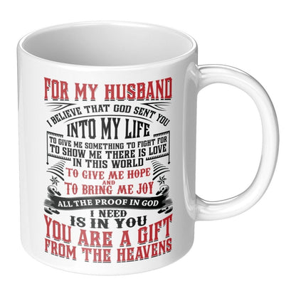 To My Husband Mug | God Sent me you Full WrapGiftinum