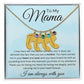 To My Mama Baby Feet Necklace - I may have left the world too soon JewelryGiftinum