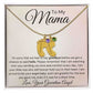 To My Mama Baby Feet Necklace - I'm sorry I had to say my goodbye JewelryGiftinum