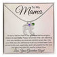 To My Mama Baby Feet Necklace - I'm sorry I had to say my goodbye JewelryGiftinum