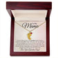 To My Mama Baby Feet Necklace - I'm sorry I had to say my goodbye JewelryGiftinum