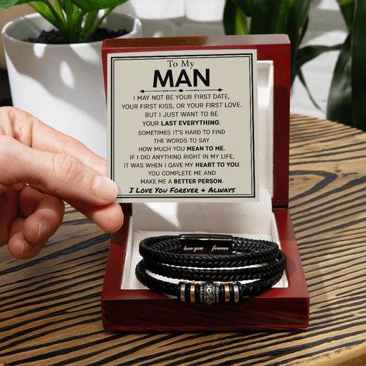 To My Man - Last Everything Bracelett - Premium Jewelry - Just $44.95! Shop now at Giftinum