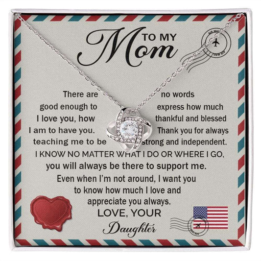 To My Mom - How Much I Love You Love knot - Premium Jewelry - Just $119.95! Shop now at Giftinum
