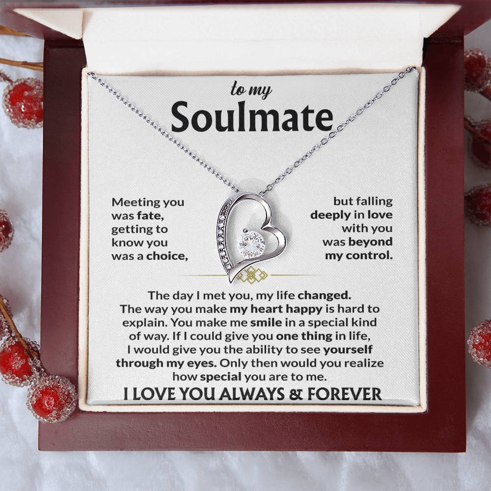 To My Soulmate - Meeting you was fate Jewelry Giftinum