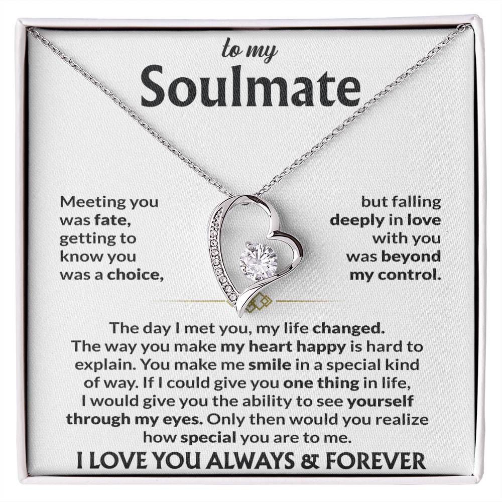 To My Soulmate - Meeting you was fate Jewelry Giftinum