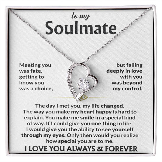 To My Soulmate - Meeting you was fate Jewelry Giftinum