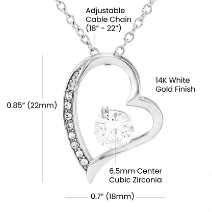 To My Soulmate - Meeting you was fate 14k White Gold Finish / Standard Box Jewelry Giftinum