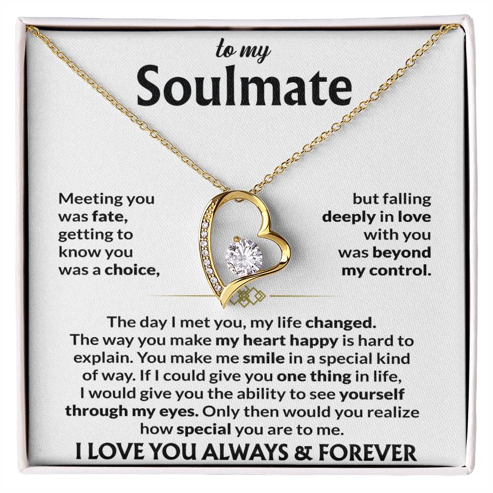 To My Soulmate - Meeting you was fate Jewelry Giftinum