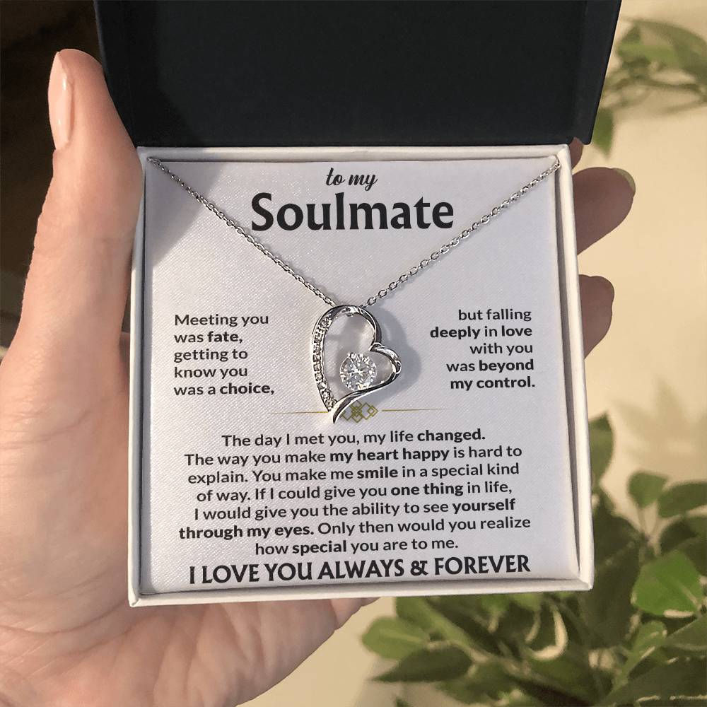 To My Soulmate - Meeting you was fate Jewelry Giftinum