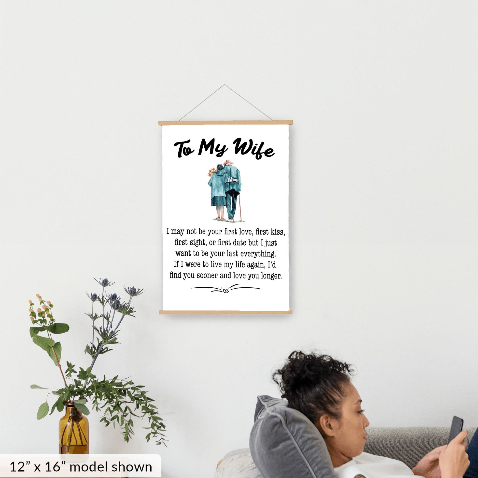 To My Wife Hanging Canvas - I May Not Be Your First Love - Premium Hanging Canvas - Just $49.99! Shop now at Giftinum