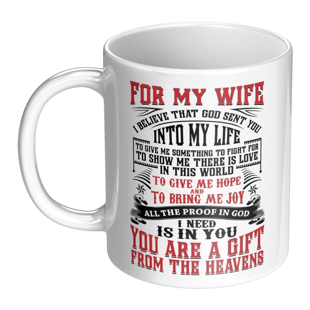 To My Wife Mug | God Sent You Full WrapGiftinum