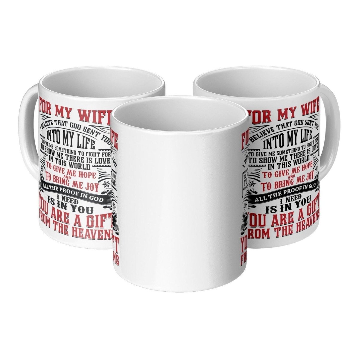 To My Wife Mug | God Sent You Full WrapGiftinum