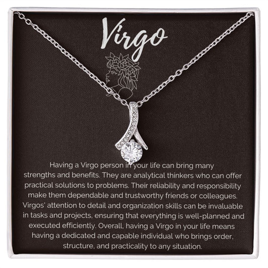 Virgo Zodiac Birthday Necklace - Premium Jewelry - Just $119.95! Shop now at Giftinum