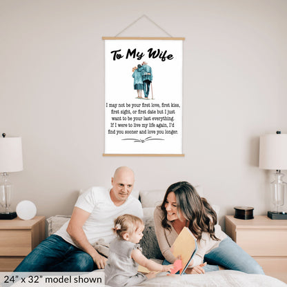Wife Hanging Canvas - Your Last Everything - Premium Hanging Canvas - Just $49.99! Shop now at Giftinum