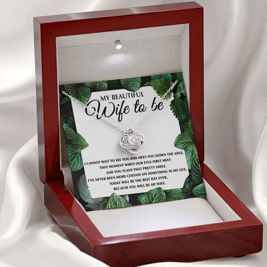 Wife to be Necklace - Cannot wait to walk down aisle JewelryGiftinum