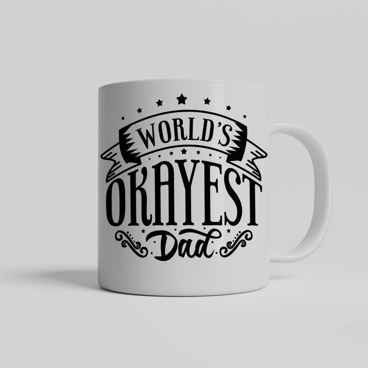 World's Okayest Dad Ceramic Mug - Giftinum